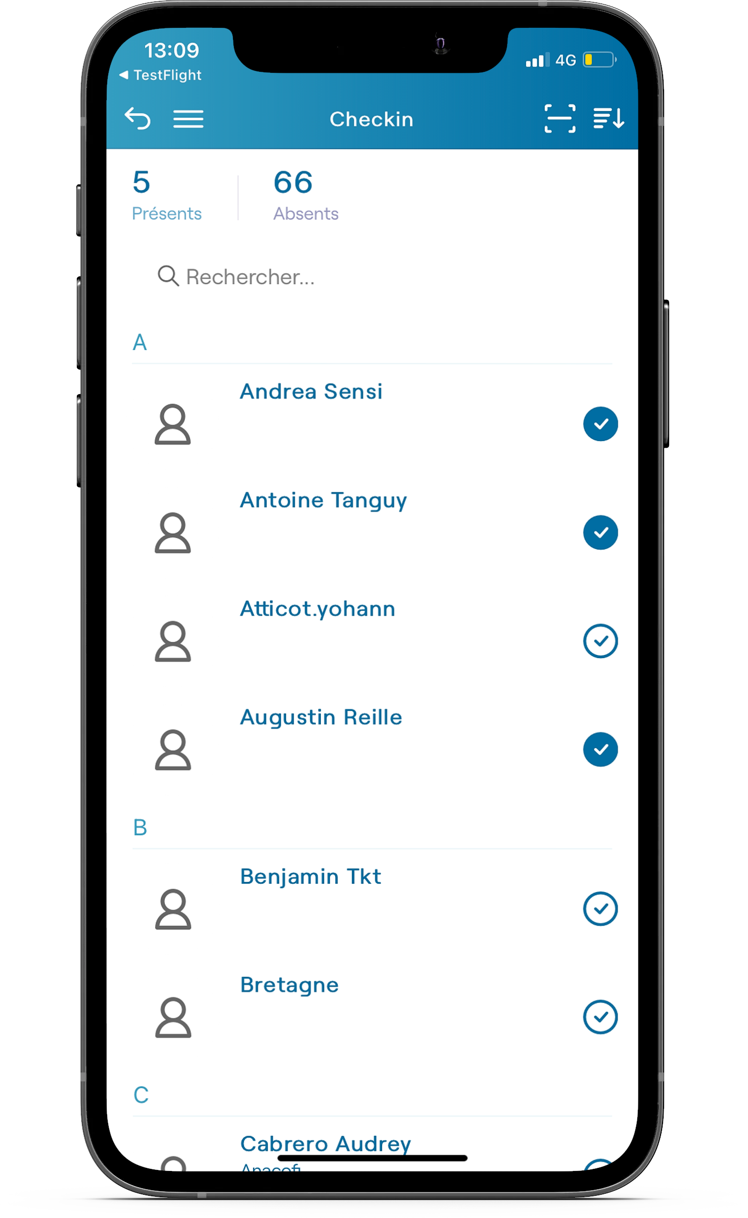app checkin