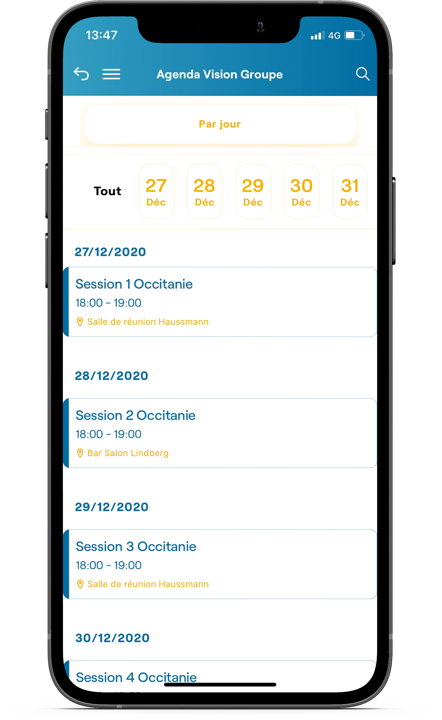 application personnalisable