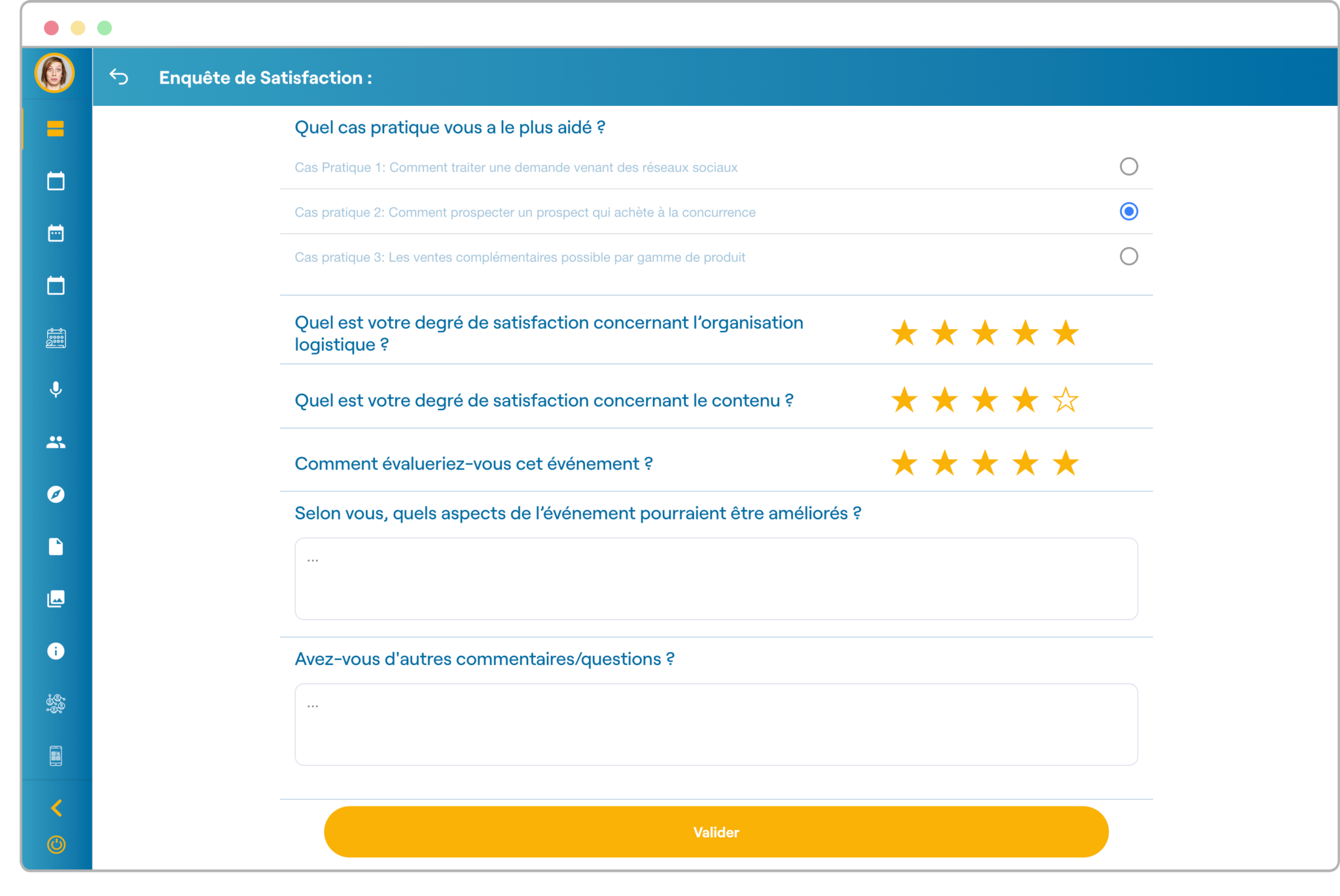 enquete de satisfaction evenement