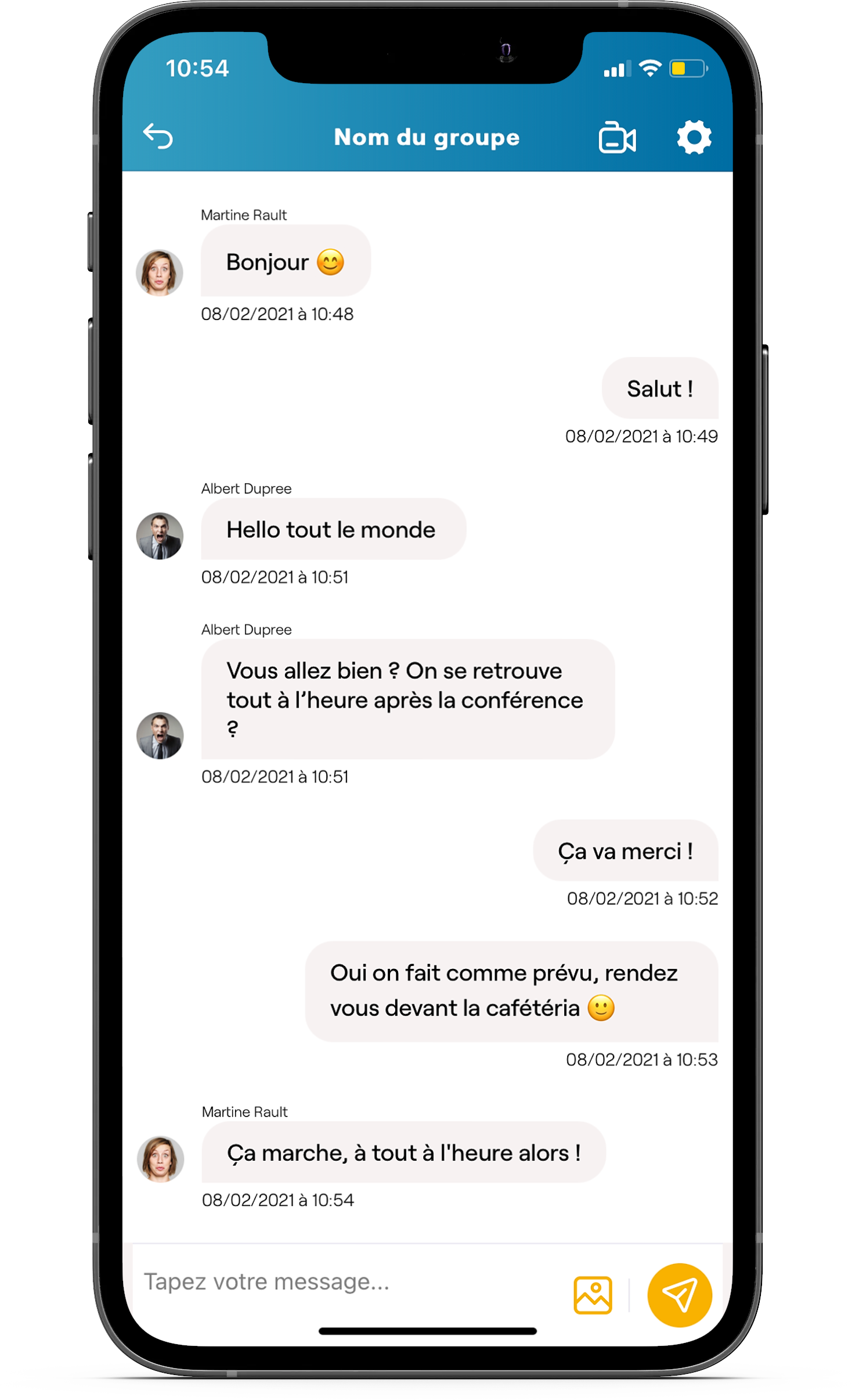 groupe de discussion evenement