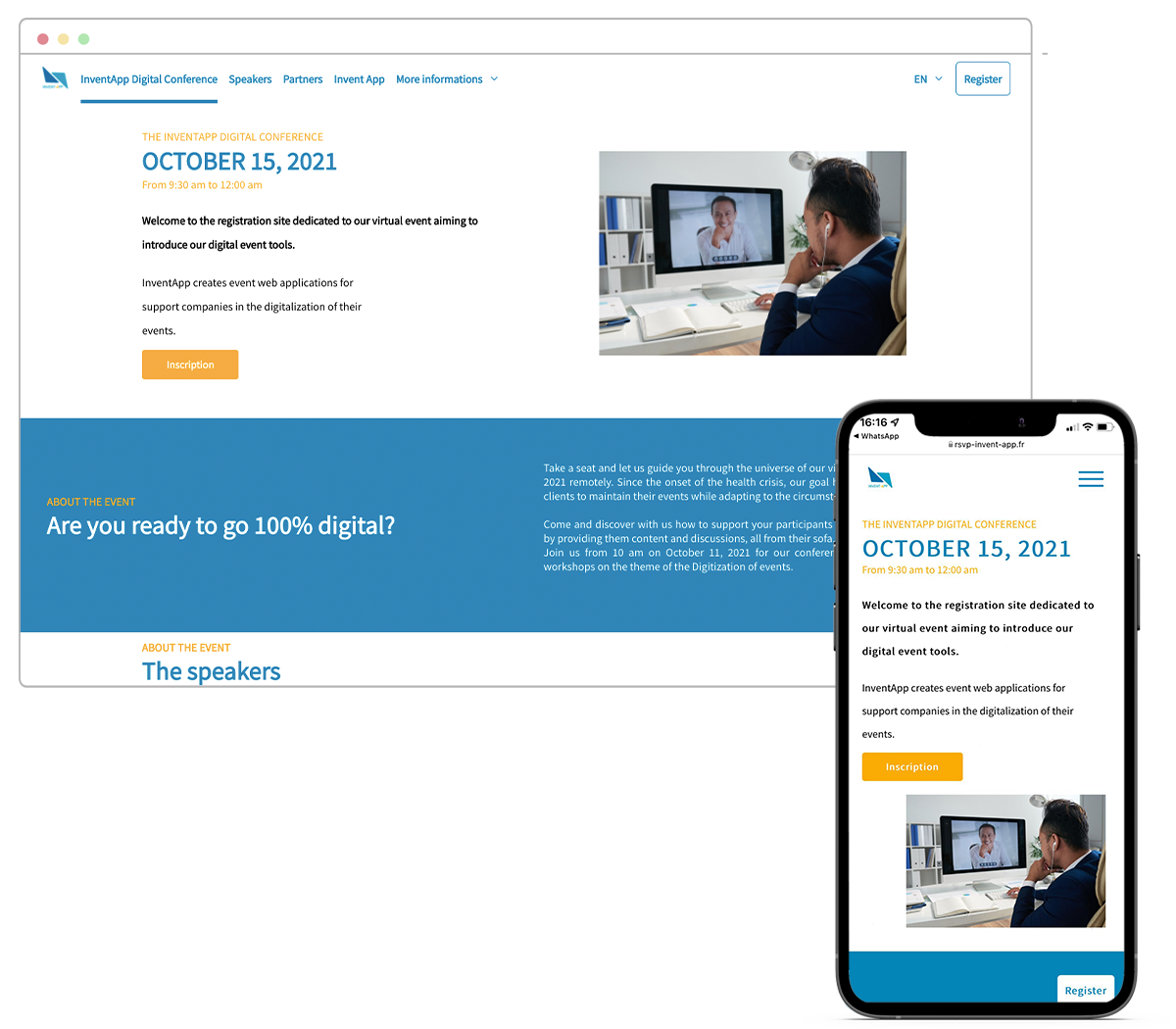 inscription en ligne événement